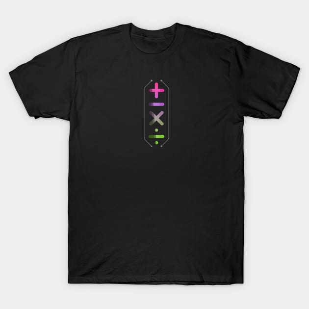 Colorful Math T-Shirt by Creantist